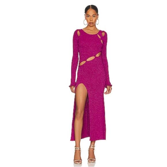 Lorelei Dress For Love & Lemons Pink Sparkly Size XXS - Picture 1 of 9